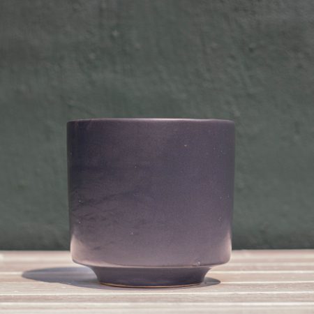 Black Ceramic Pot